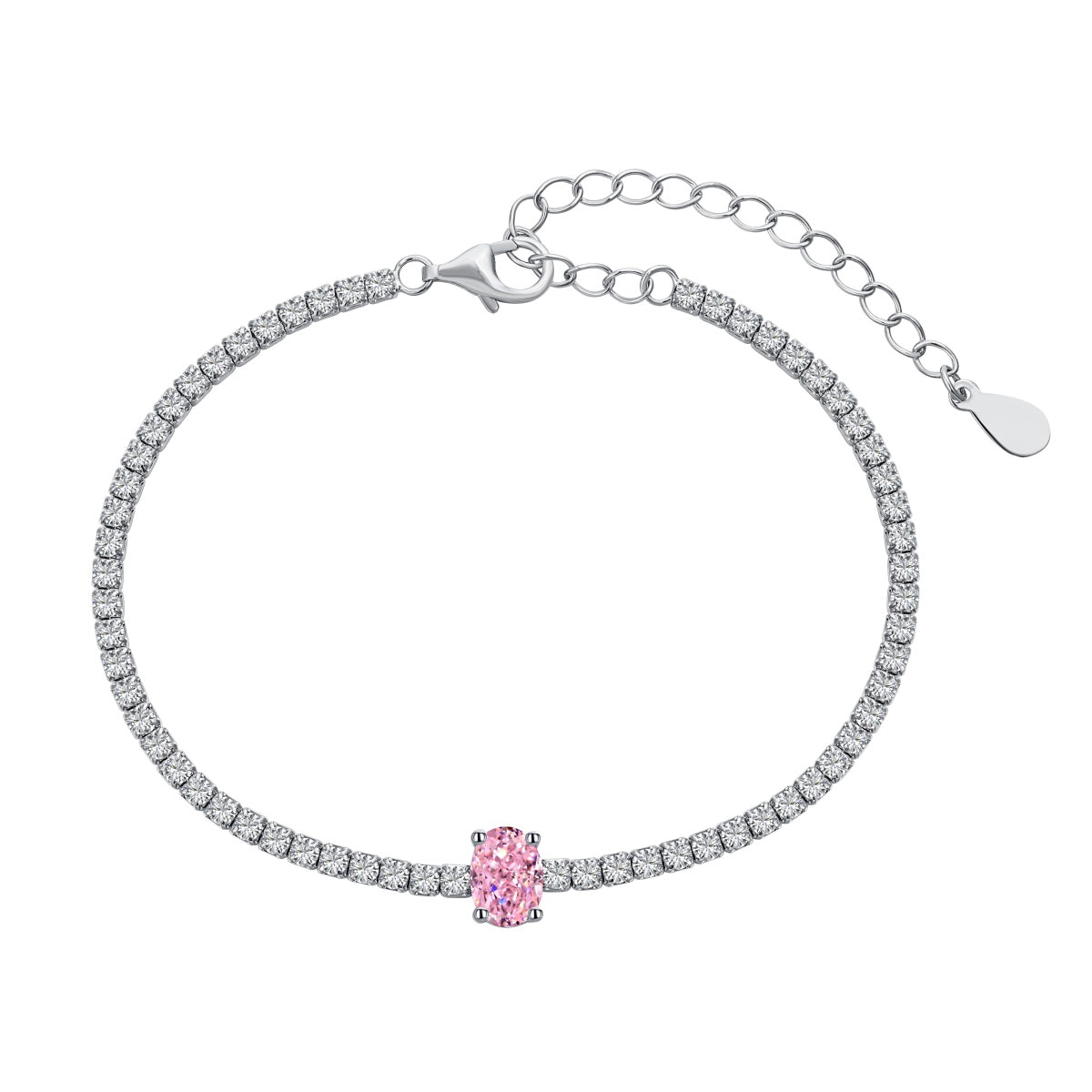[Polaidi Jewelry]0.75 Carat Exquisite Oval Cut Daily Bracelet
