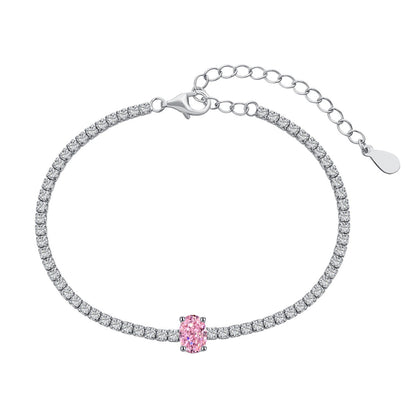 [Polaidi Jewelry]0.75 Carat Exquisite Oval Cut Daily Bracelet