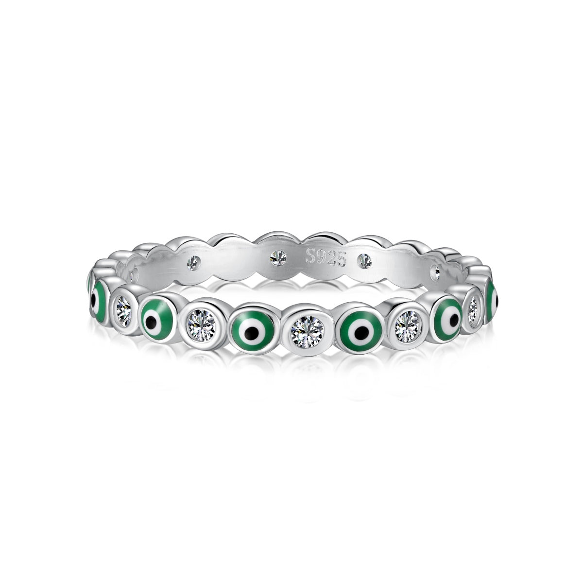 [Polaidi Jewelry]Sparkling Vibrant Round Shape Daily Ring