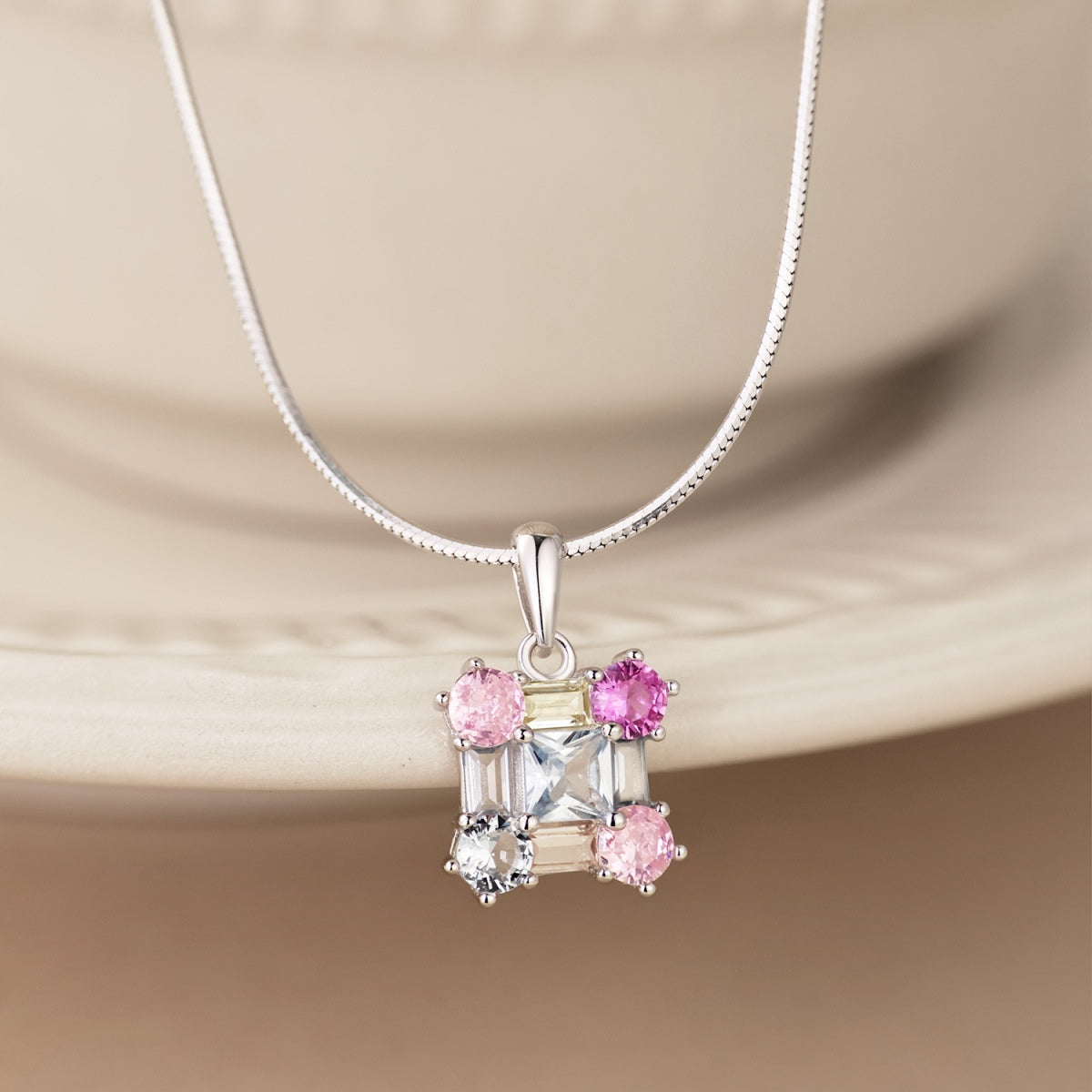[Polaidi Jewelry]Gorgeous Multi Colorful Necklace