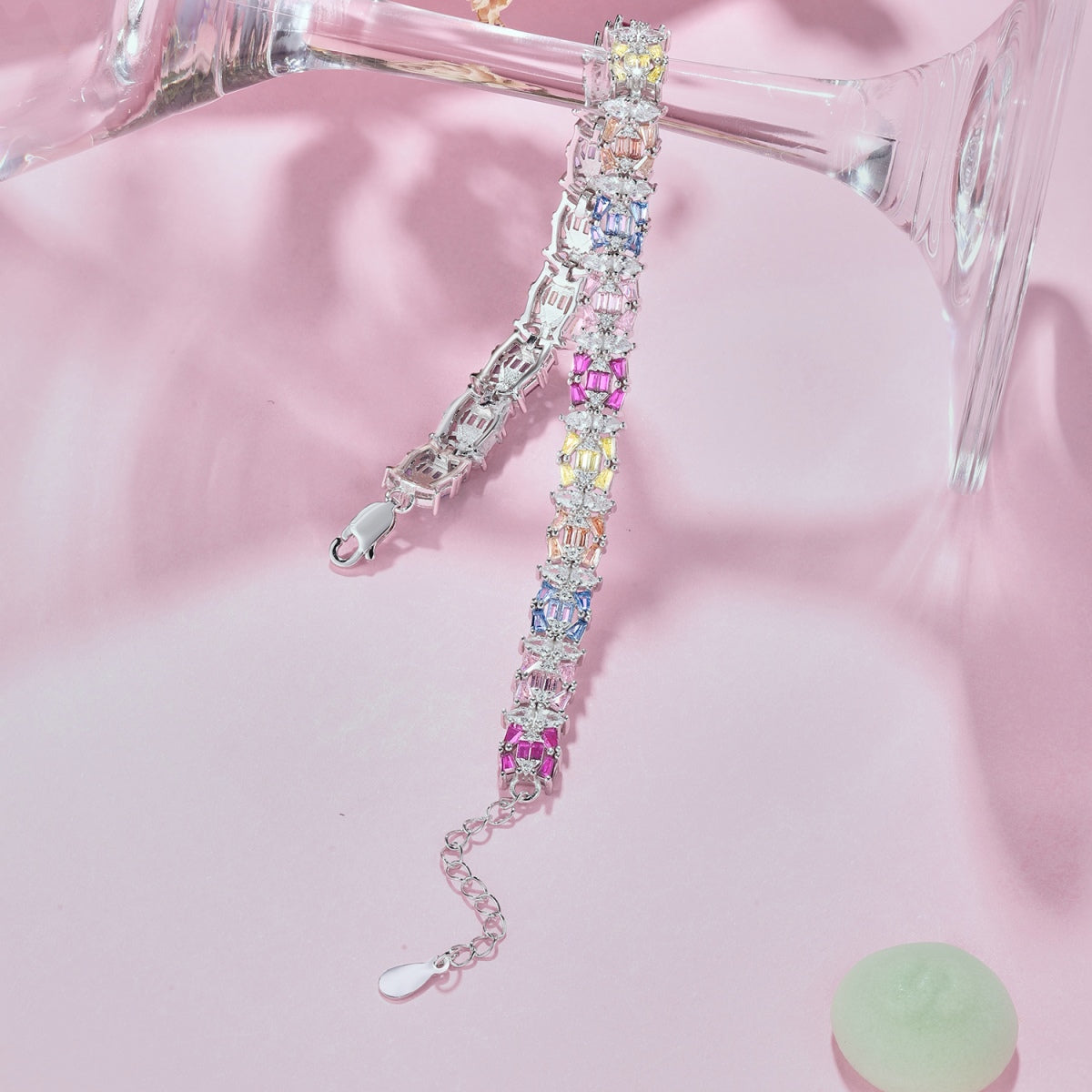 [Polaidi Jewelry]Delicate Colorful Multi Cut Party Bracelet