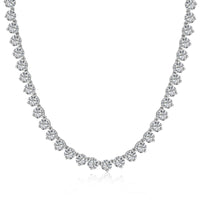 [Polaidi Jewelry ]Ornate Heart Cut Tennis Necklace