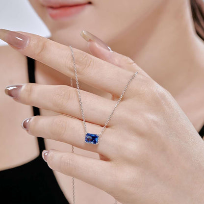 [Polaidi Jewelry]Luxurious Square Shape Colorful Necalack