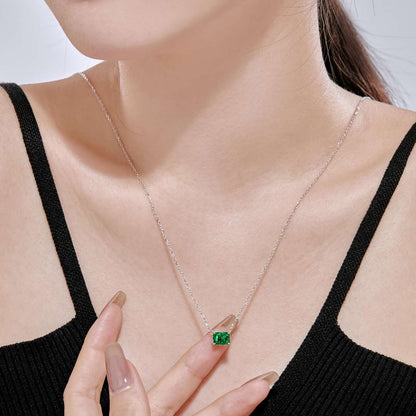 [Polaidi Jewelry]Luxurious Square Shape Colorful Necalack