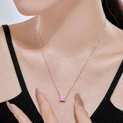 [Polaidi Jewelry]Luxurious Square Shape Colorful Necalack