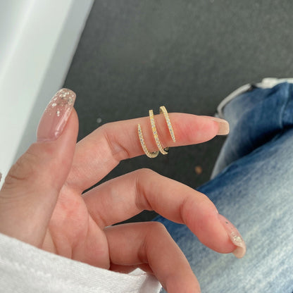 [Polaidi Jewelry]Unique Vibrant Entangle Daily Ring