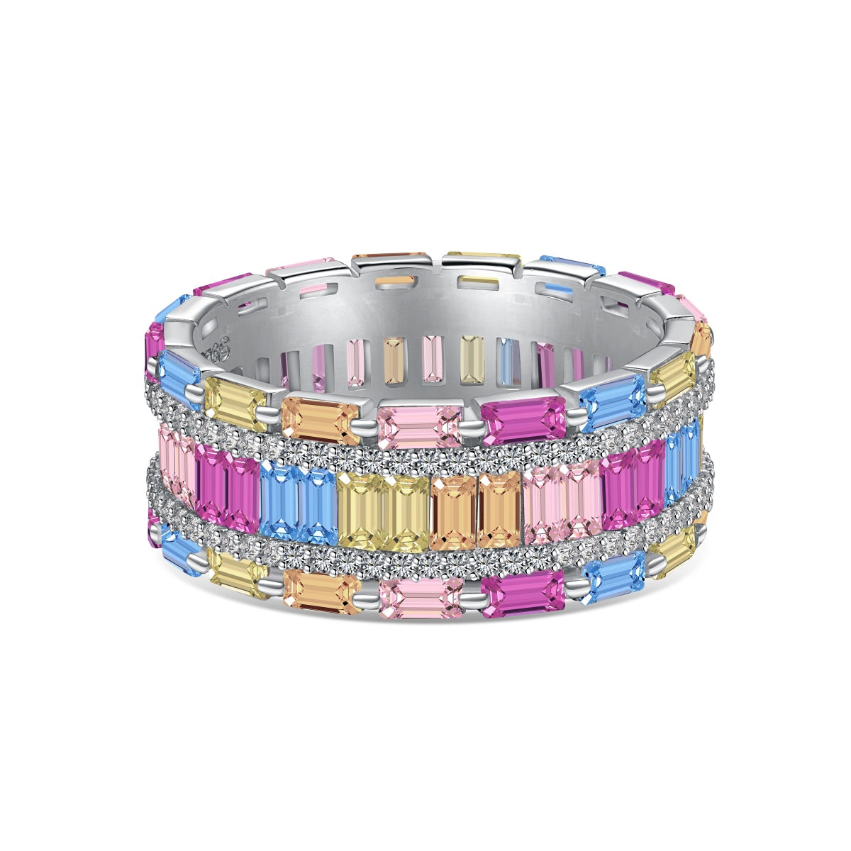 [Polaidi Jewelry]Dazzling Colorful Radiant Cut Party Ring