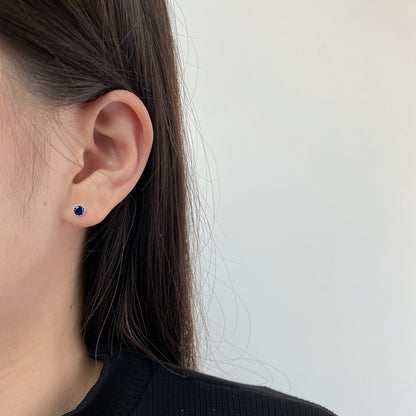 [Polaidi Jewelry]Sparkling Colorful Round Shape Earrings