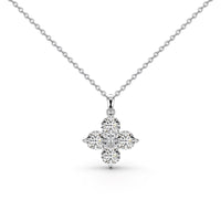 [Polaidi Jewelry ]Four-Leaf Clover And Eight-Pointed Star Necklace