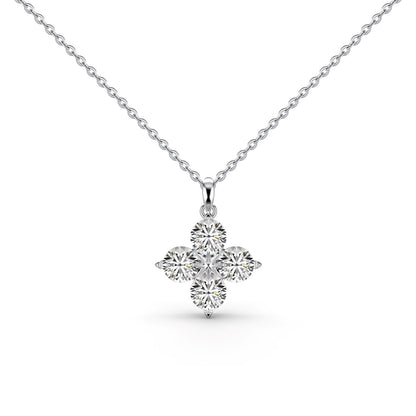 [Polaidi Jewelry]Four-Leaf Clover And Eight-Pointed Star Necklace