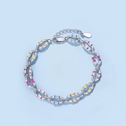 [Polaidi Jewelry]Dazzling Colorful Daily Bracelet
