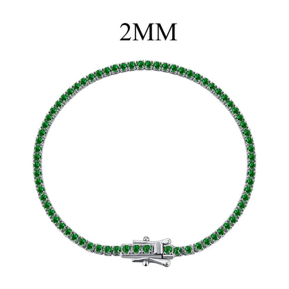 [Polaidi Jewelry]Radiant Colorful Round Cut Party Bracelet