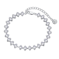 [Polaidi Jewelry ]0.5 Carat Ornate Princess Cut Daily Bracelet