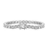 [Polaidi Jewelry ]Ornate Sparkling Round Cut Wedding Bracelet