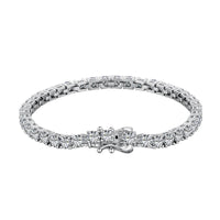 [Polaidi Jewelry ]Luxurious Ornate Round Cut Tennis Bracelet