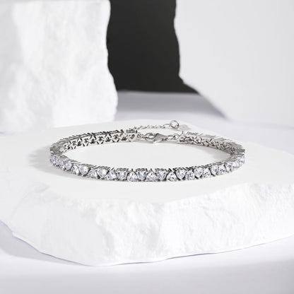 [Polaidi Jewelry]Dazzling Romantic Heart Shape Lover Bracelet