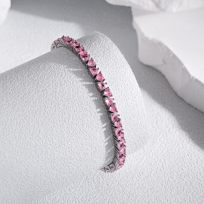 [Polaidi Jewelry]Dazzling Romantic Heart Shape Lover Bracelet