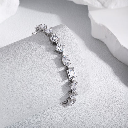 [Polaidi Jewelry]Unique Exquisite Multi Cut Daily Bracelet