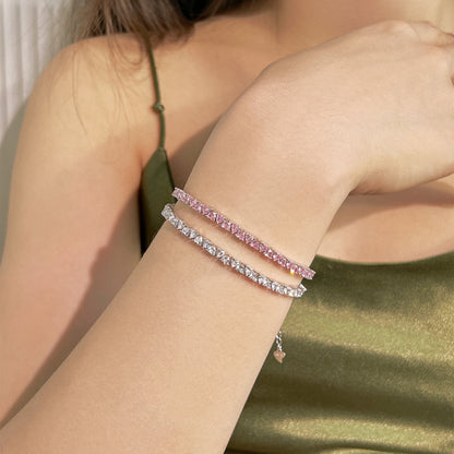 [Polaidi Jewelry]Dazzling Romantic Heart Shape Lover Bracelet
