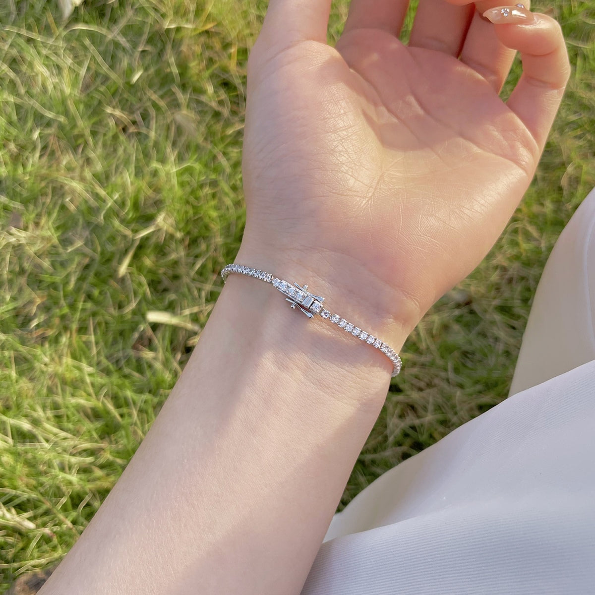 [Polaidi Jewelry]Radiant Colorful Round Cut Party Bracelet