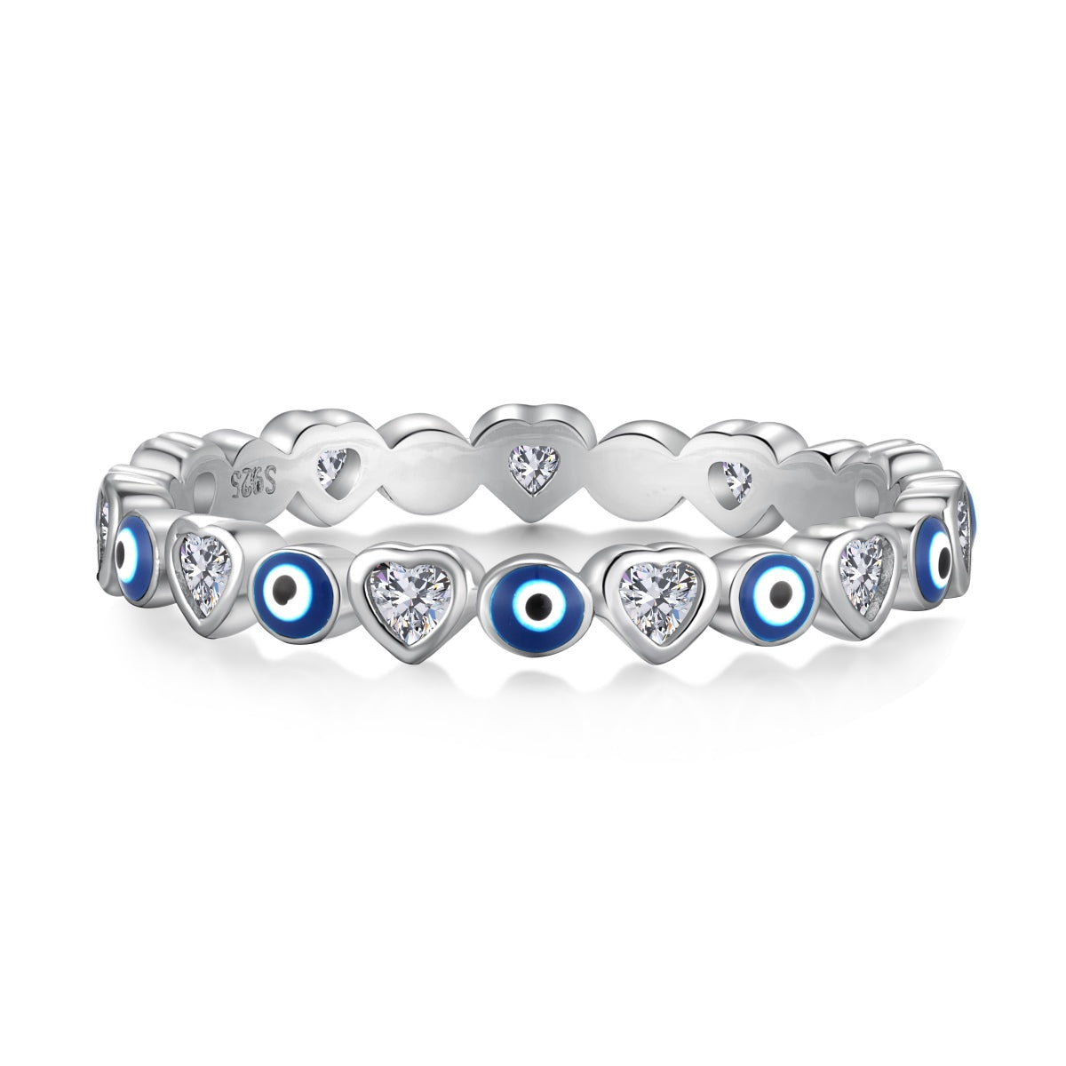 [Polaidi Jewelry]Radiant Colorful Round Shape Daily Ring