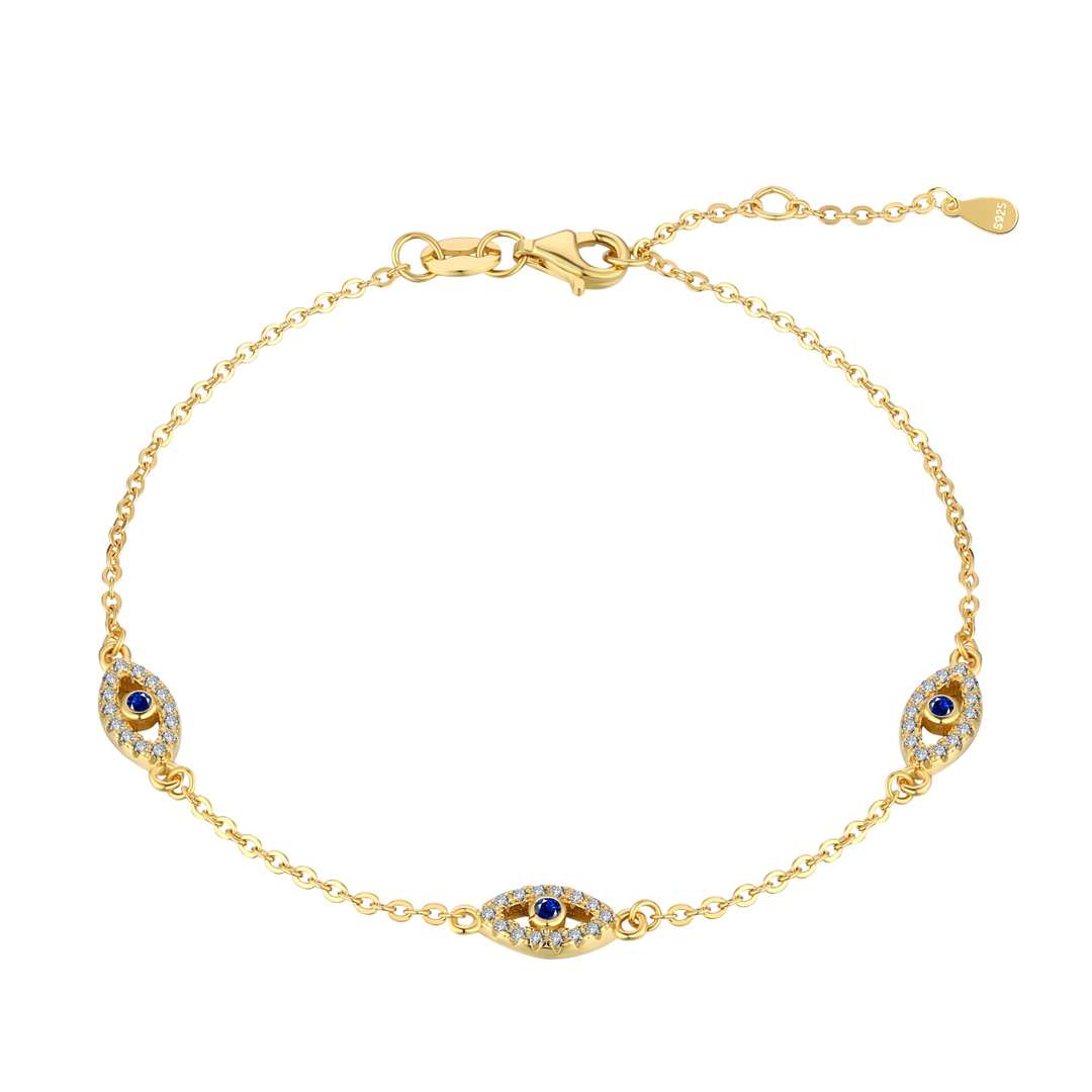 [Polaidi Jewelry]Evil Eye Shape Pendent Necklace