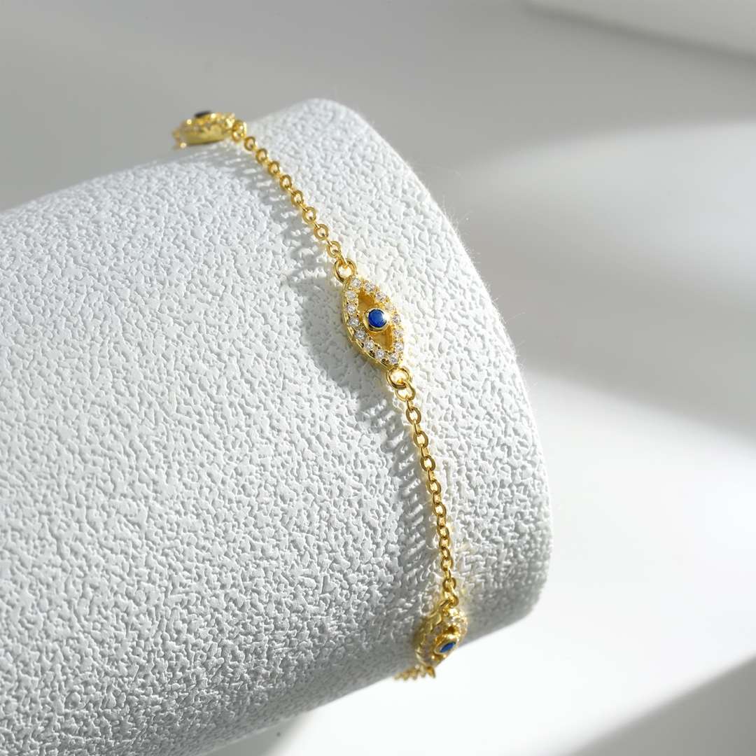 [Polaidi Jewelry]Evil Eye Shape Pendent Necklace