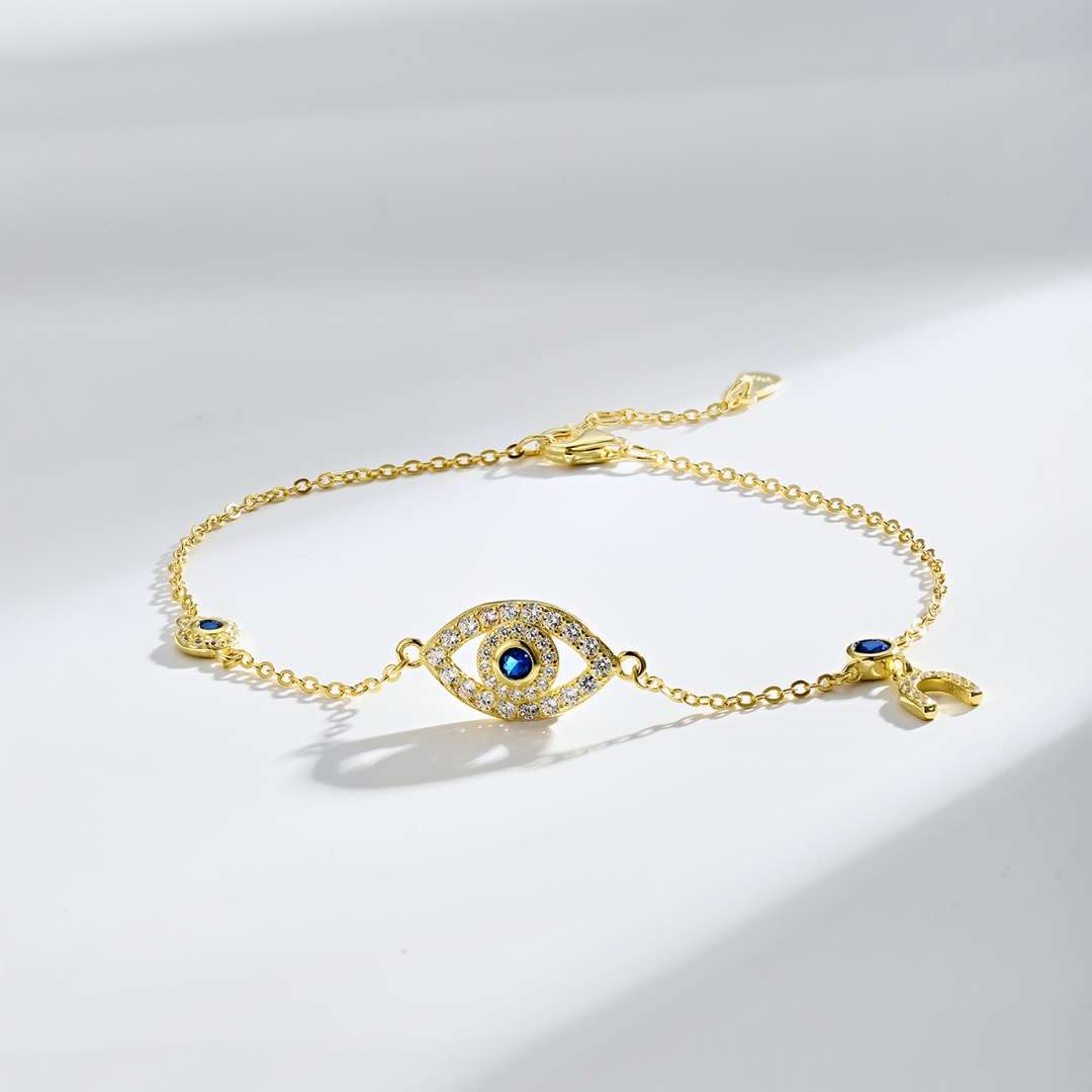 [Polaidi Jewelry]Dainty Eye Shape Necklace