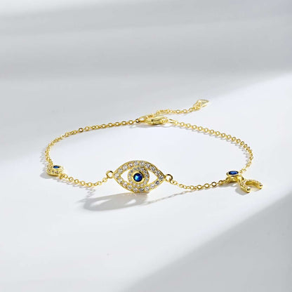 [Polaidi Jewelry]Dainty Eye Shape Necklace