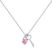 [Polaidi Jewelry ]Unique Heart Shape Key Pendent Necklace