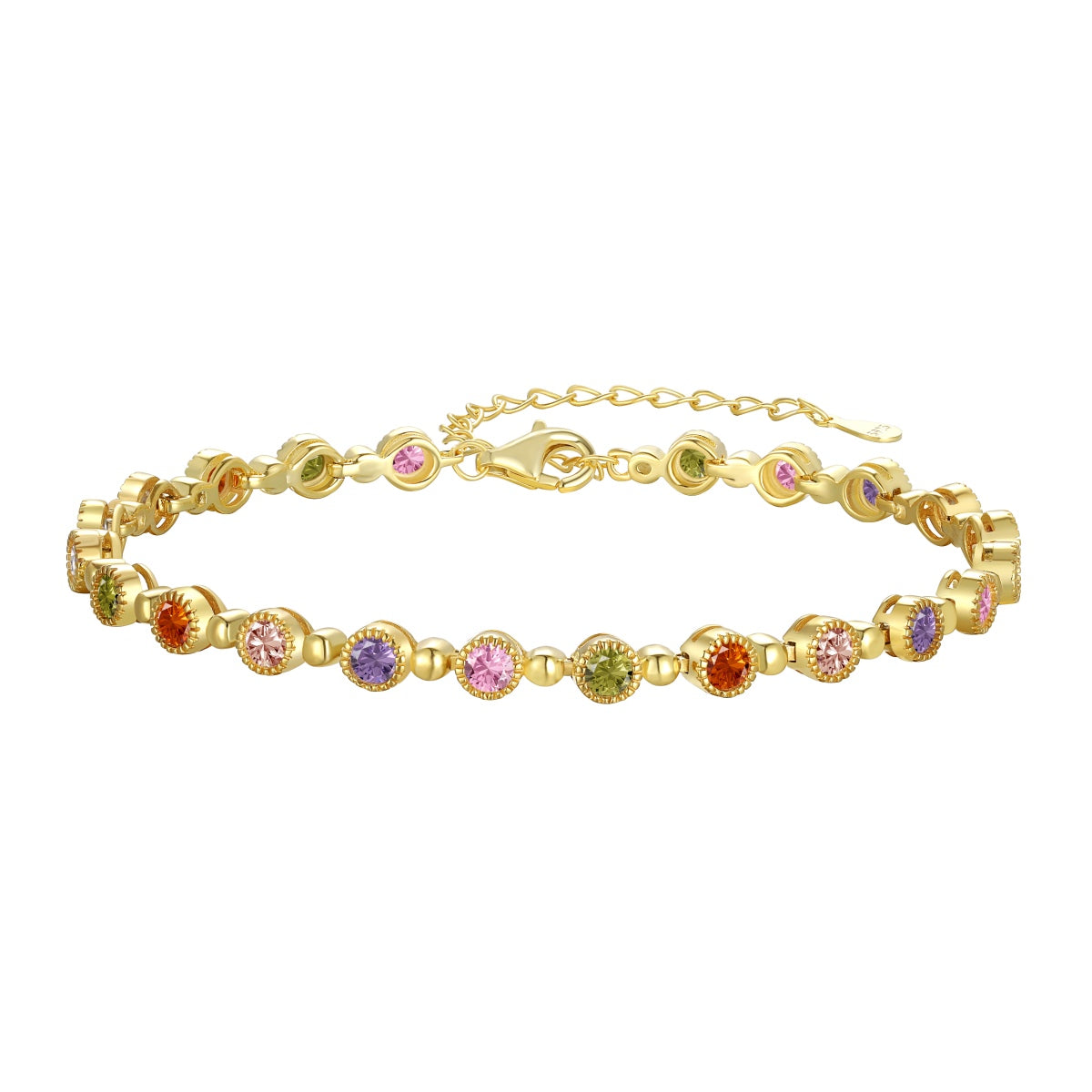 [Polaidi Jewelry]Sparkling Exquisite Round Cut Party Bracelet