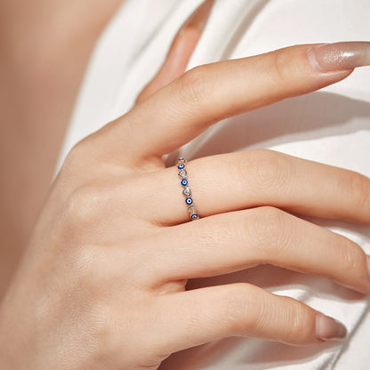 [Polaidi Jewelry]Radiant Colorful Round Shape Daily Ring