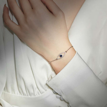 [Polaidi Jewelry]Devil's Eye Hollow Design Bracelet