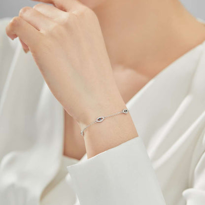 [Polaidi Jewelry]Evil Eye Shape Pendent Necklace