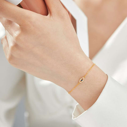 [Polaidi Jewelry]Evil Eye Shape Necklace