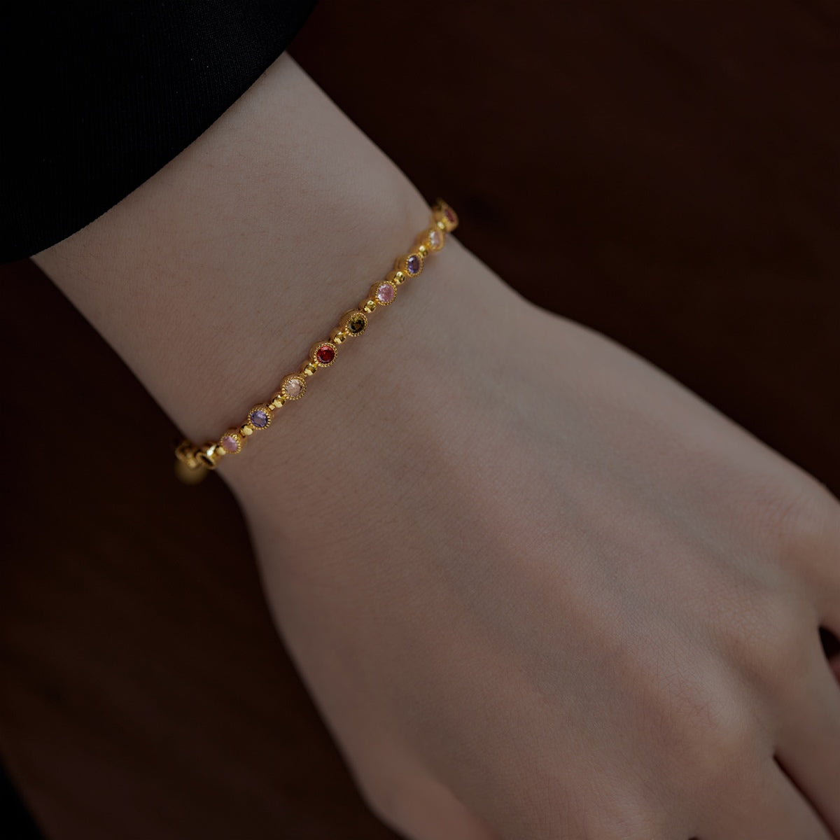 [Polaidi Jewelry]Sparkling Exquisite Round Cut Party Bracelet