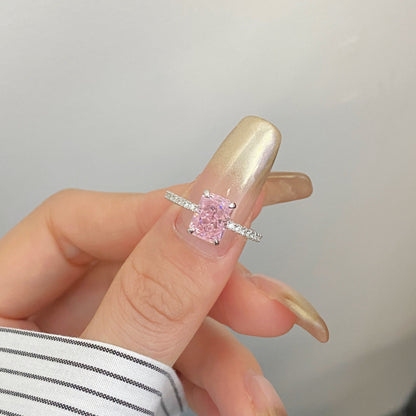 [Polaidi Jewelry]2.0 Carat Dazzling Sparkling Radiant Cut Party Ring