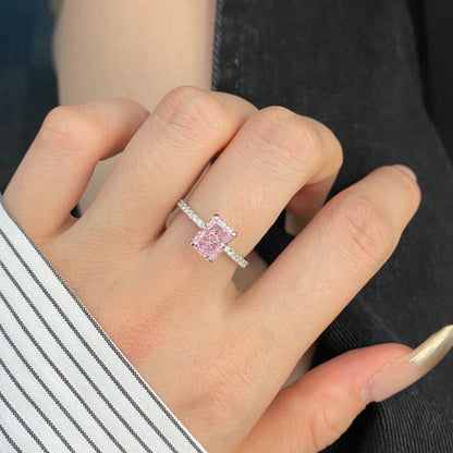 [Polaidi Jewelry]2.0 Carat Dazzling Sparkling Radiant Cut Party Ring