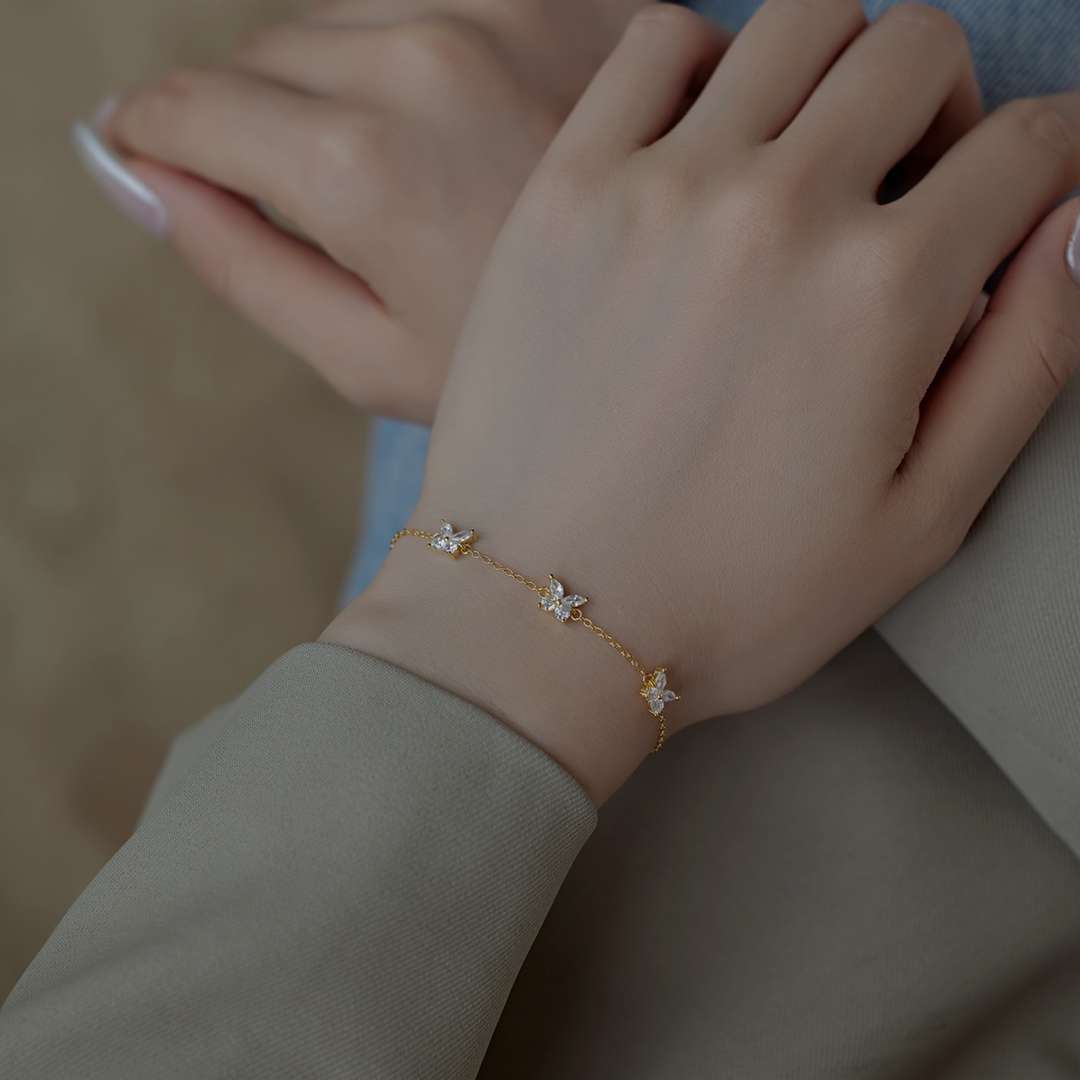 [Polaidi Jewelry]Radiant Butterfly Shape Necklace