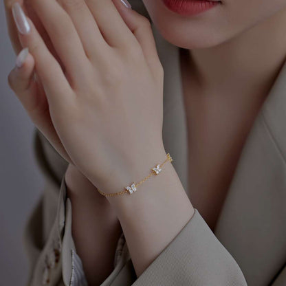 [Polaidi Jewelry]Radiant Butterfly Shape Necklace