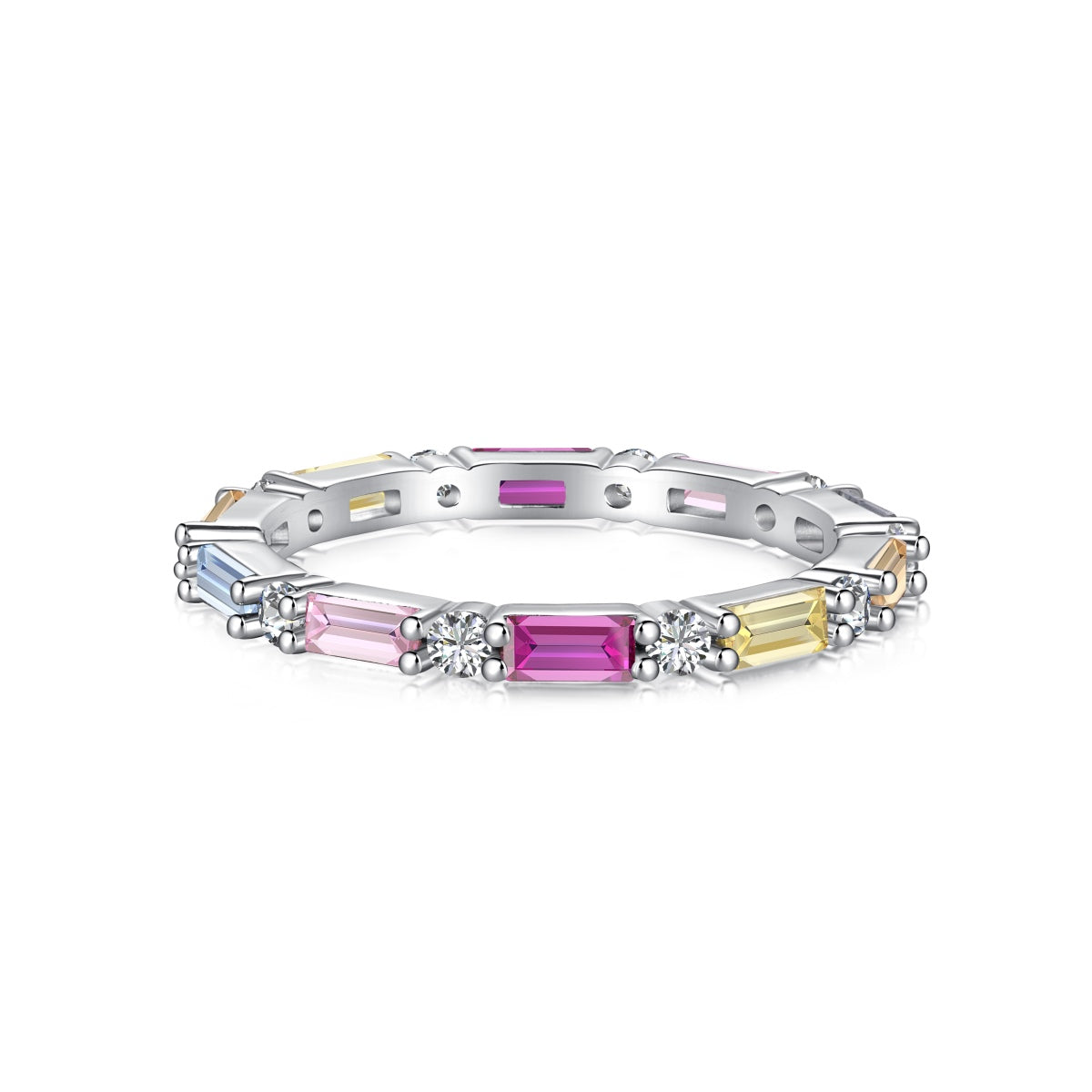 [Polaidi Jewelry]Lively In Shades Elegant Radiant Cut Daily Ring