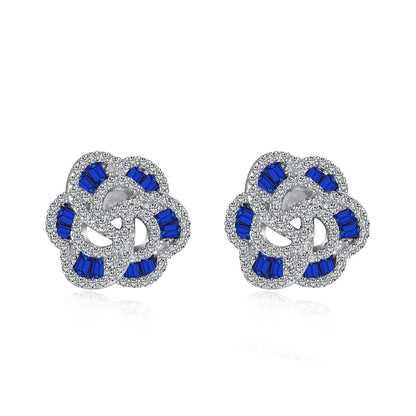 [Polaidi Jewelry]Exquisite Flower Shape Daily Earrings