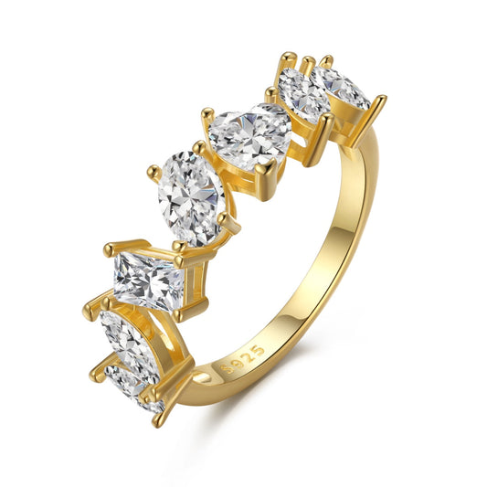 [Polaidi Jewelry]Delicate Multi Cut Ring