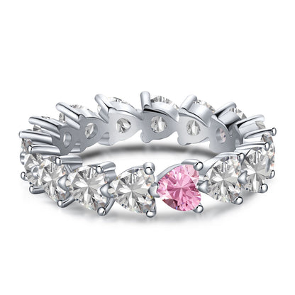 [Polaidi Jewelry]0.25 Carat Radiant Romance Heart Cut Lover Ring