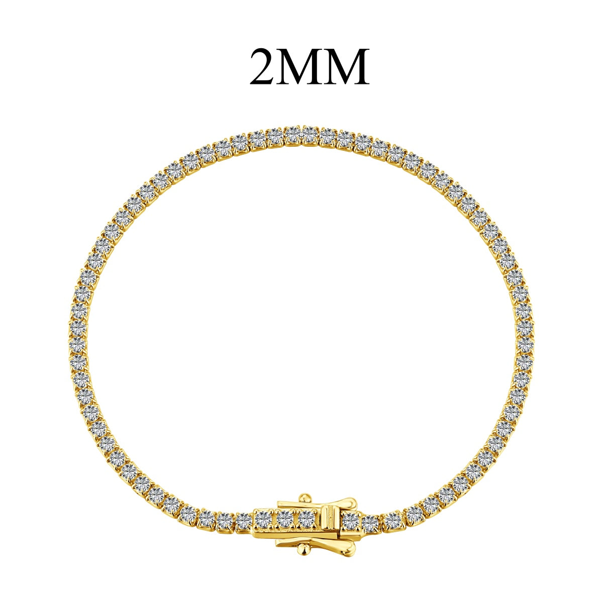 [Polaidi Jewelry]Radiant Colorful Round Cut Party Bracelet