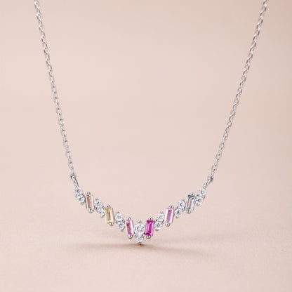 [Polaidi Jewelry]Dazzling Rainbow Necklace
