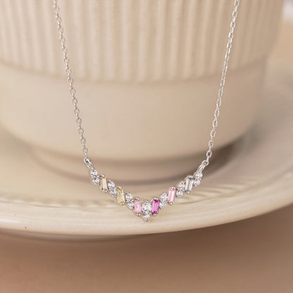 [Polaidi Jewelry]Dazzling Rainbow Necklace