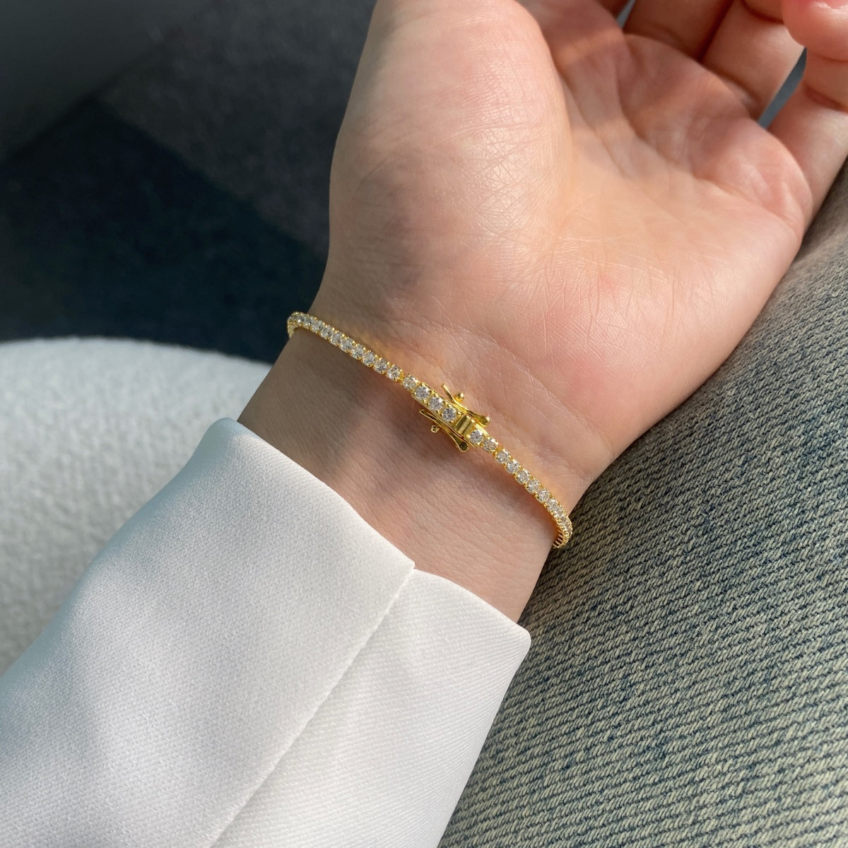 [Polaidi Jewelry]Radiant Colorful Round Cut Party Bracelet