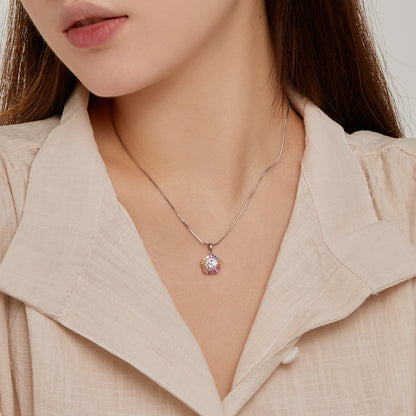 [Polaidi Jewelry]Charming Flower Colorful Necklace