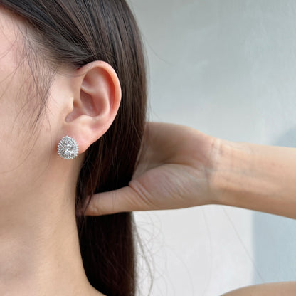 [Polaidi Jewelry]Delicate Gorgeous Pear Cut Daily Earrings